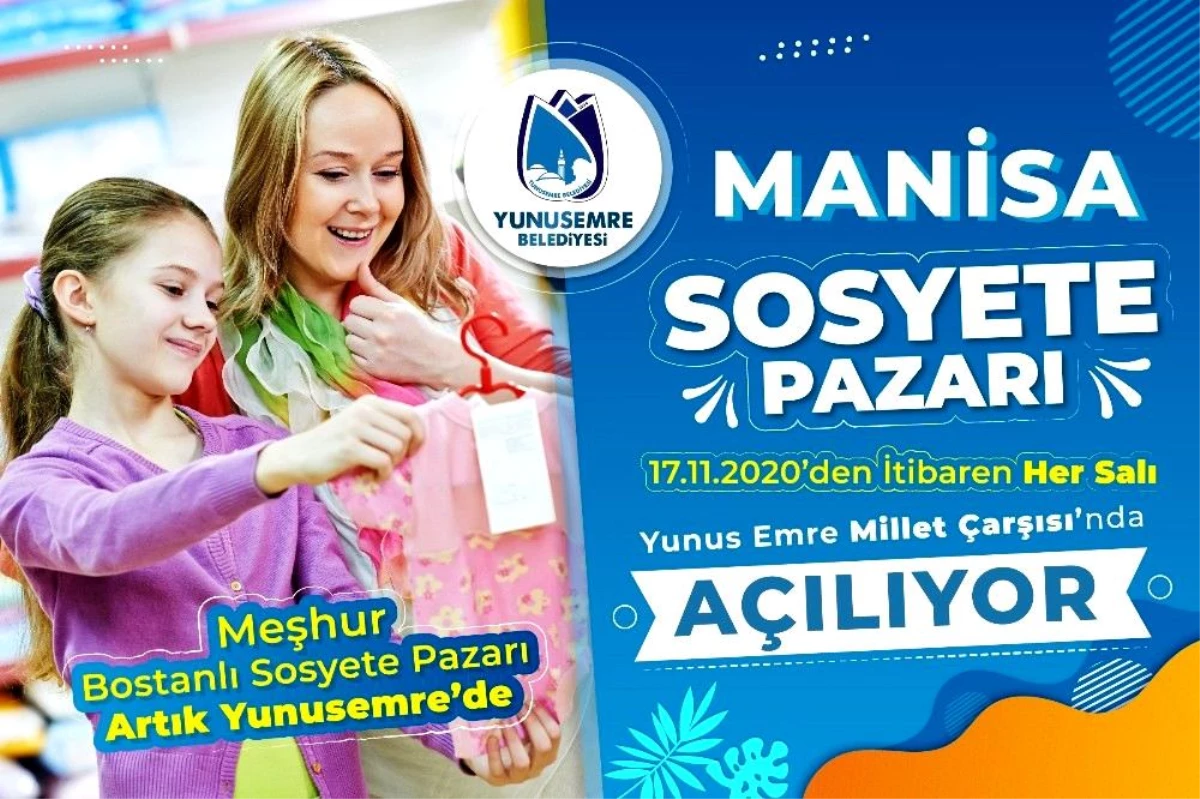 Manisa Sosyete Pazarı Yunusemre\'de açılıyor