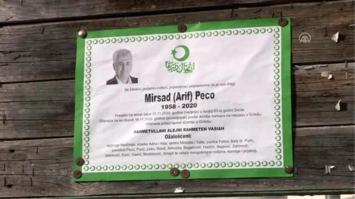 Seçildiği gün ölen Boşnak belediye başkanı adayı Mirsad Peco son yolculuğuna uğurlandı