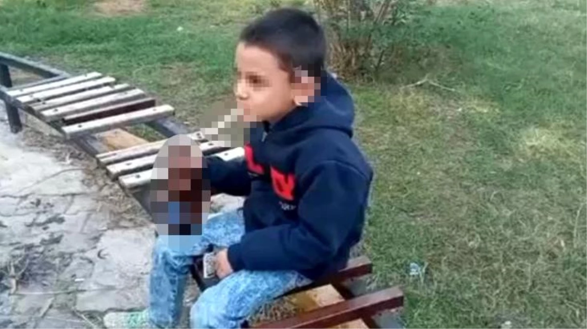 Skandal görüntüler! 6 yaşındaki çocuğun eline içki ve sigara verip videosunu çektiler