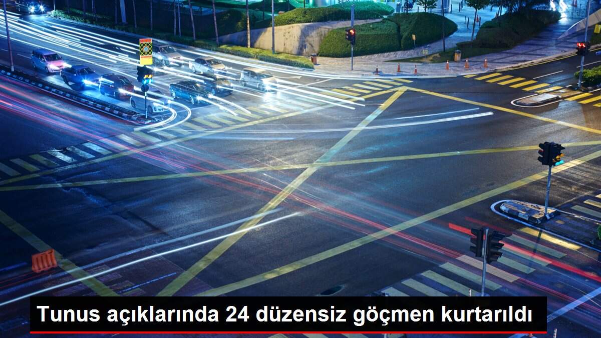 Tunus açıklarında 24 düzensiz göçmen kurtarıldı