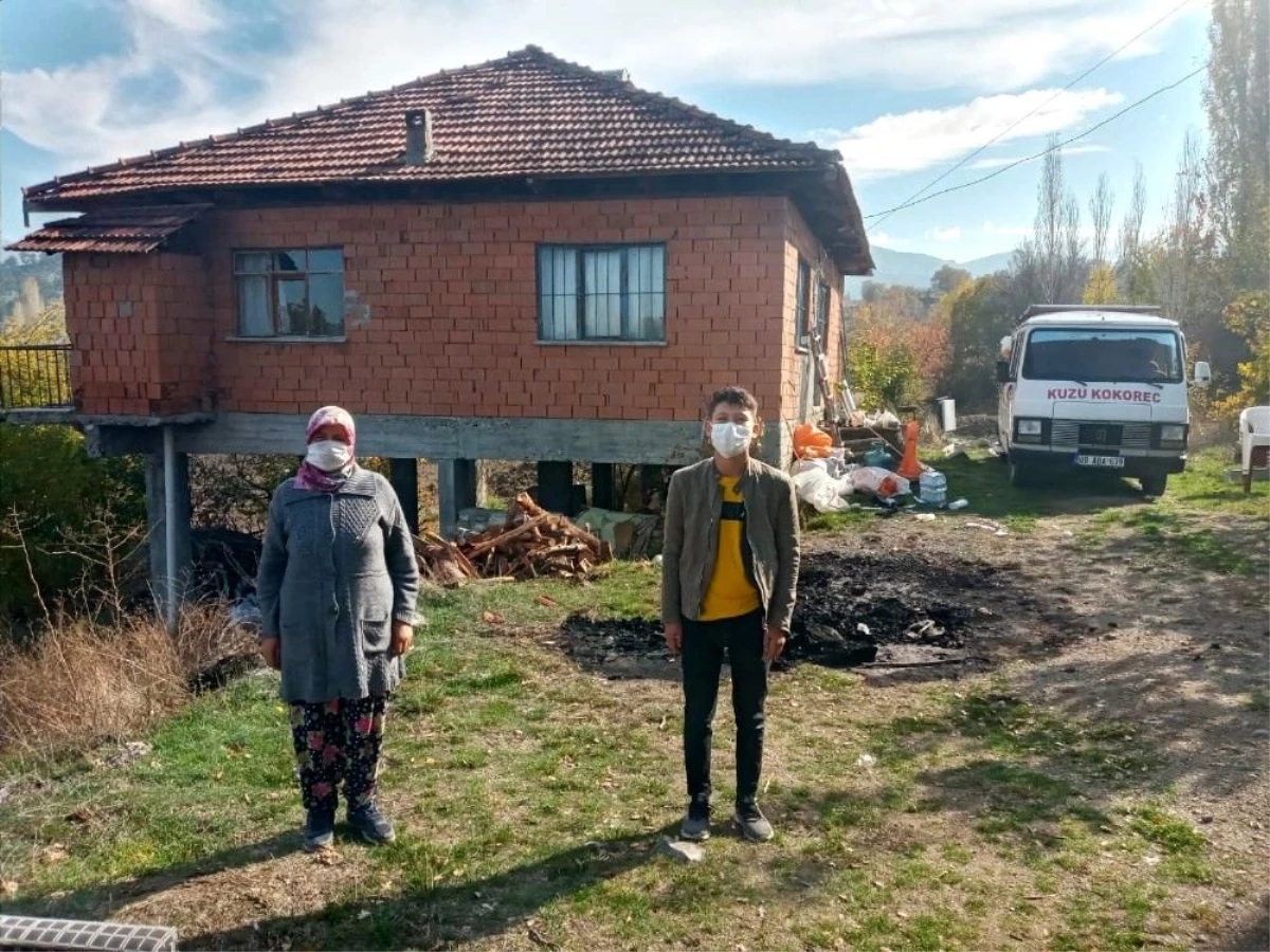 İHA\'nın haberinin ardından çadırda yaşayan aileye yardım elleri uzandı