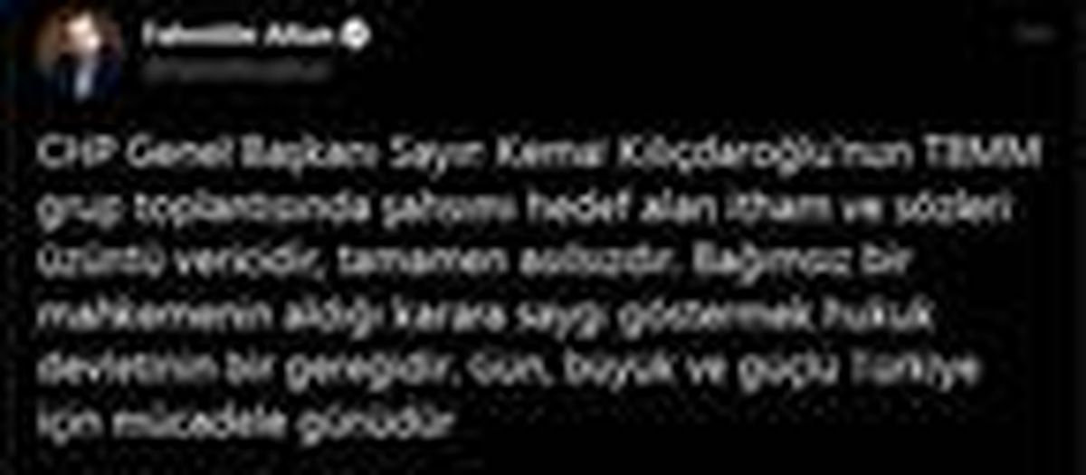 İletişim Başkanı Altun: Kılıçdaroğlu\'nun sözleri asılsızdır