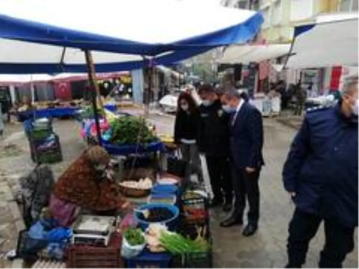 Kaymakam Atasoy, pazarı denetledi
