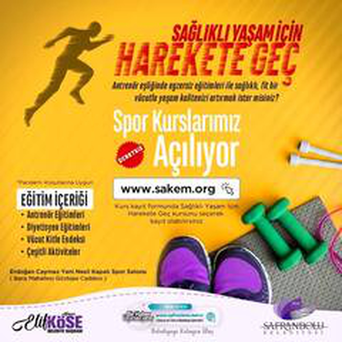 Safranbolu\'da spor kursu kayıtları başladı