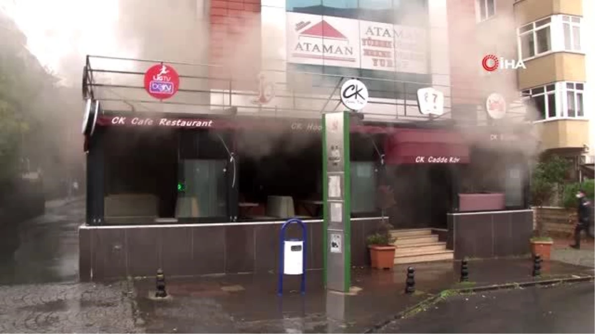 Son dakika... Ataşehir\'de restoranda korkutan yangın