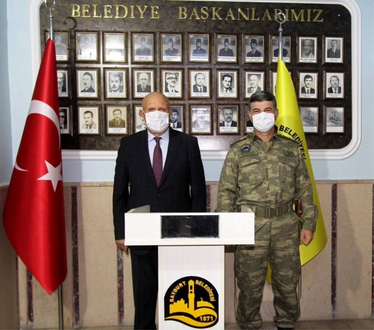 Garnizon Komutanı Tunoğlu\'ndan Başkan Pekmezci\'ye ziyaret
