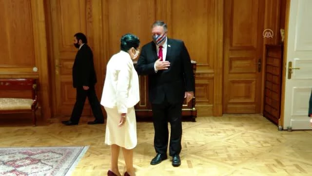 Son dakika haberi! TİFLİS (AA) - ABD Dışişleri Bakanı Pompeo, Gürcistan Cumhurbaşkanı Zurabişvili ile görüştü