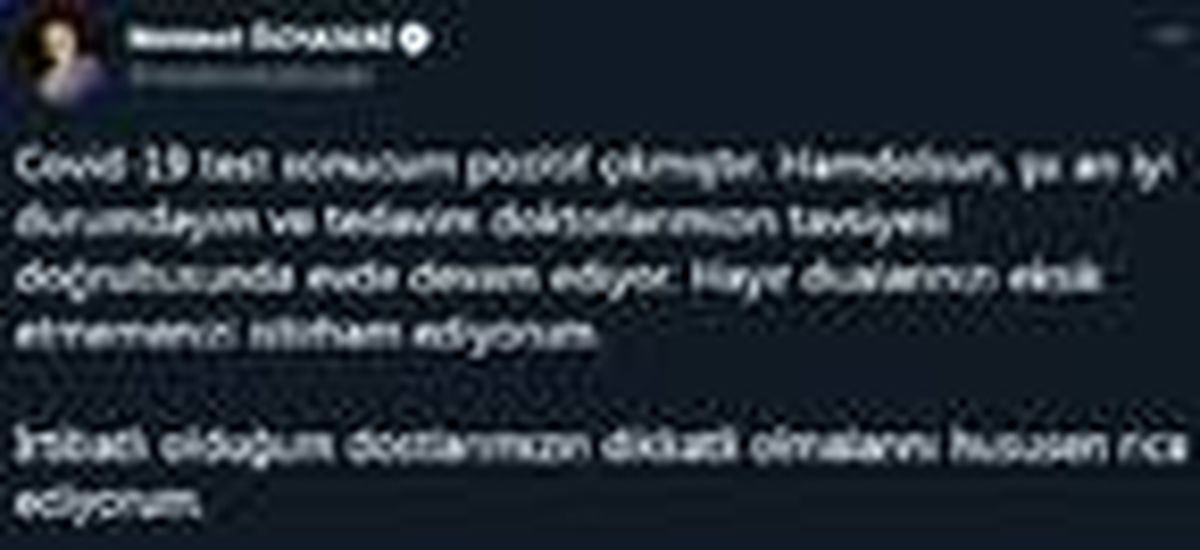 AK Parti\'li Özhaseki, koronavirüse yakalandı