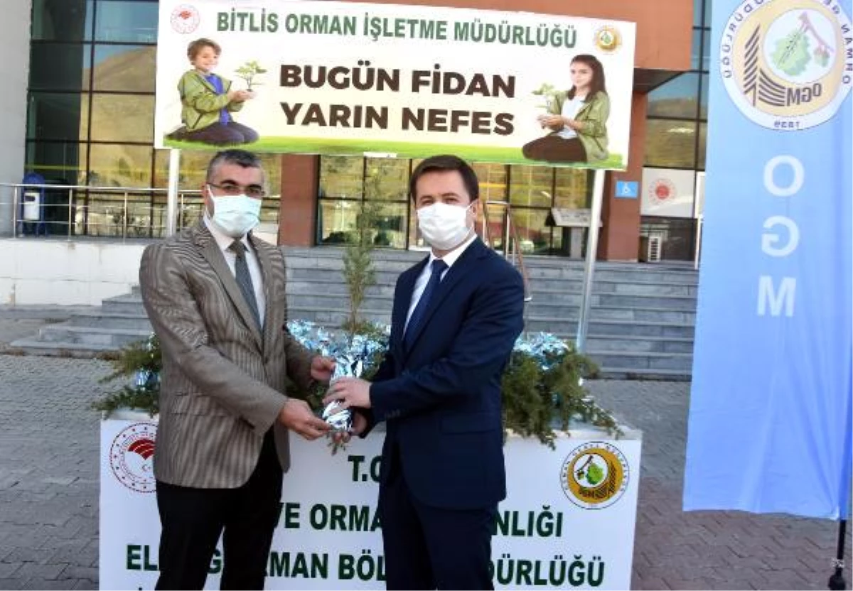 Bitlis Cumhuriyet Başsavcısı fidan dağıttı