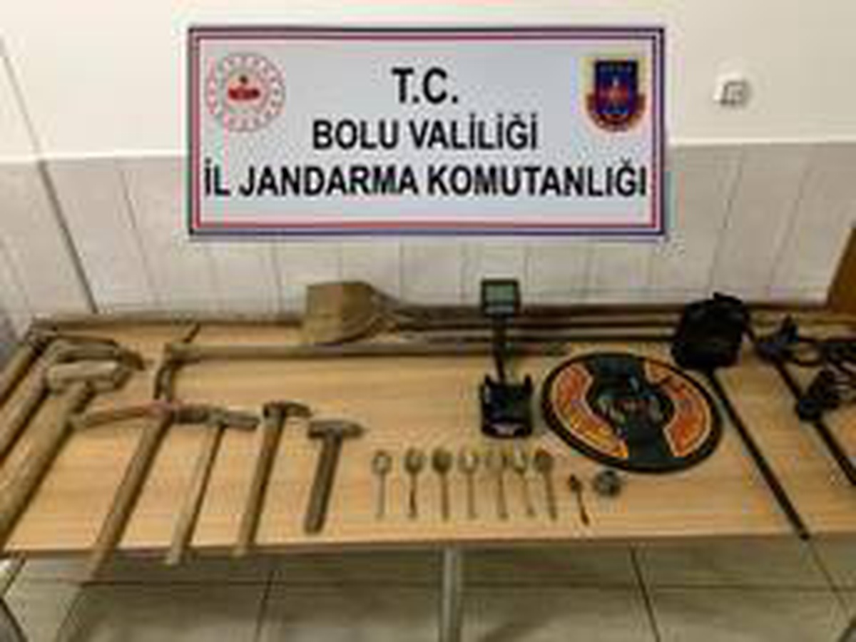 Son dakika haberi | Bolu\'da kaçak kazı operasyonu: 5 gözaltı