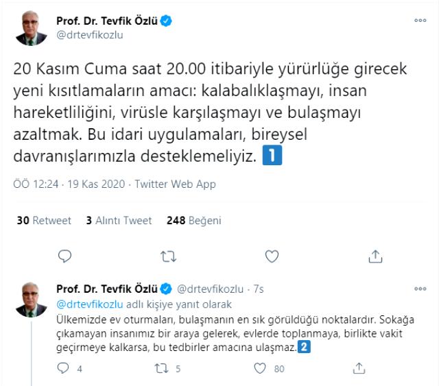 'Ev oturmaları bulaşmanın en sık görüldüğü noktalardır' diyen Bilim Kurulu Üyesi Özlü uyardı: Tedbirler amacına ulaşmaz