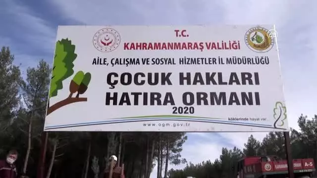 Son dakika haber... KAHRAMANMARAŞ - Yanan ormanlık alan çocukların eliyle yeşerecek