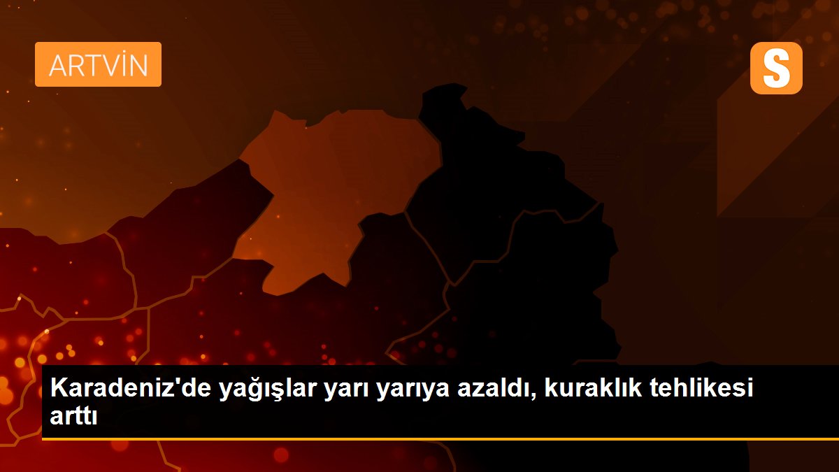 Karadeniz\'de yağışlar yarı yarıya azaldı, kuraklık tehlikesi arttı