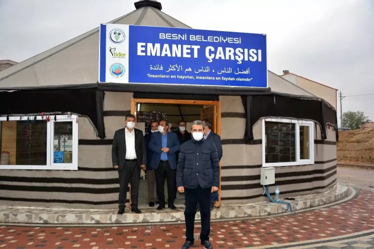 Besni Belediyesi tarafından \'Emanet Çarşısı\' kuruldu