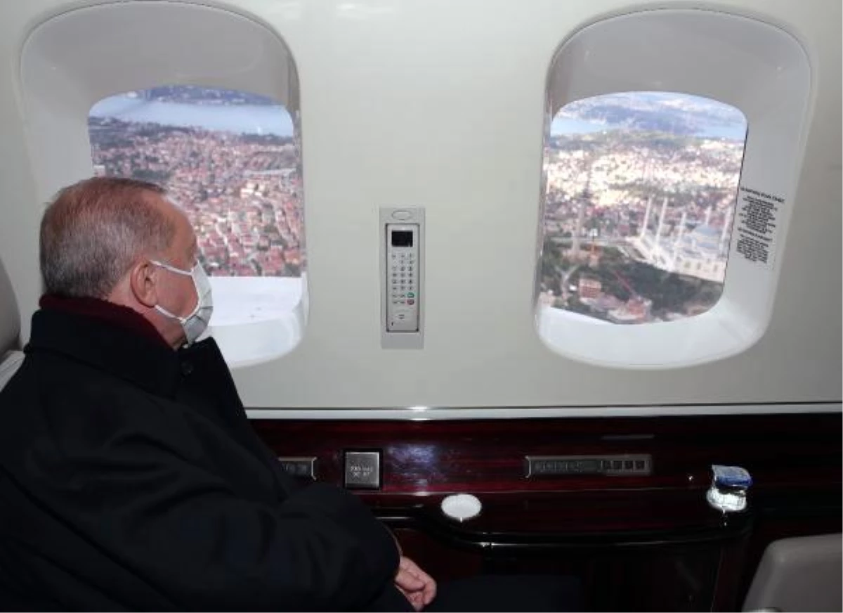 Son dakika haber | Cumhurbaşkanı Erdoğan Çamlıca\'da TV kulelerinin kaldırılmasını helikopterle inceledi