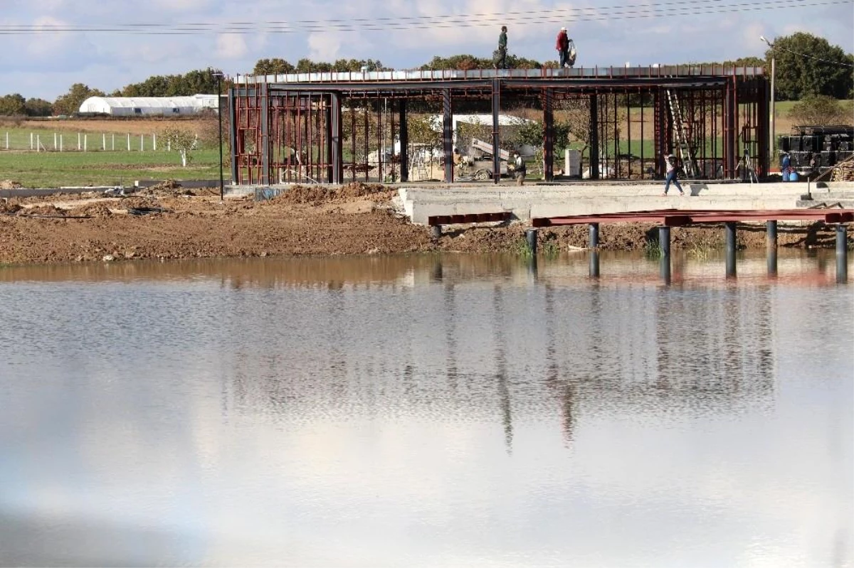 Ergene Belediyesi Velimeşe Gölet Projesi hızla yükseliyor