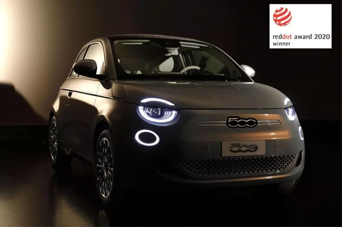 2020 Red Dot Tasarım Ödülü Elektrikli Fiat 500\'ün