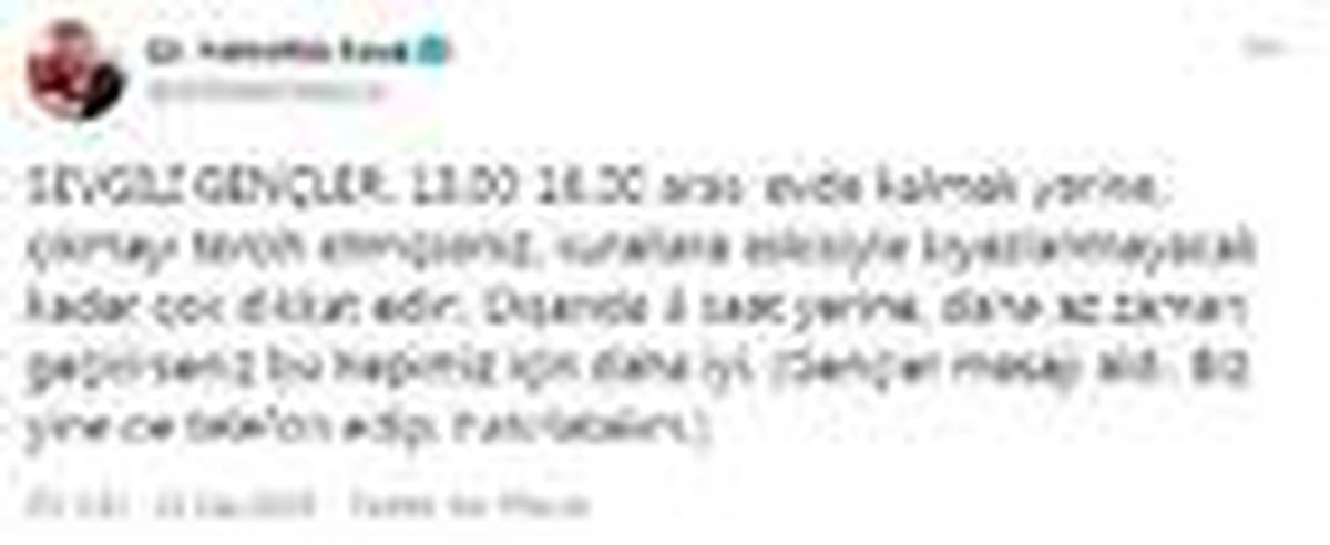 Bakan Koca\'dan 65 yaş ve üstüne uyarı (2)