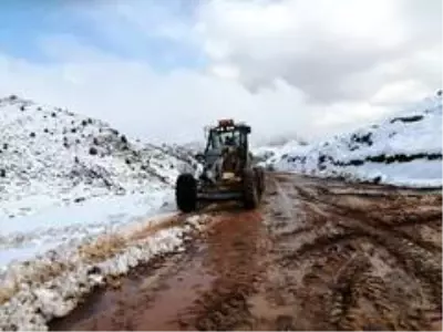 Muğla'da kar ile mücadele başladı