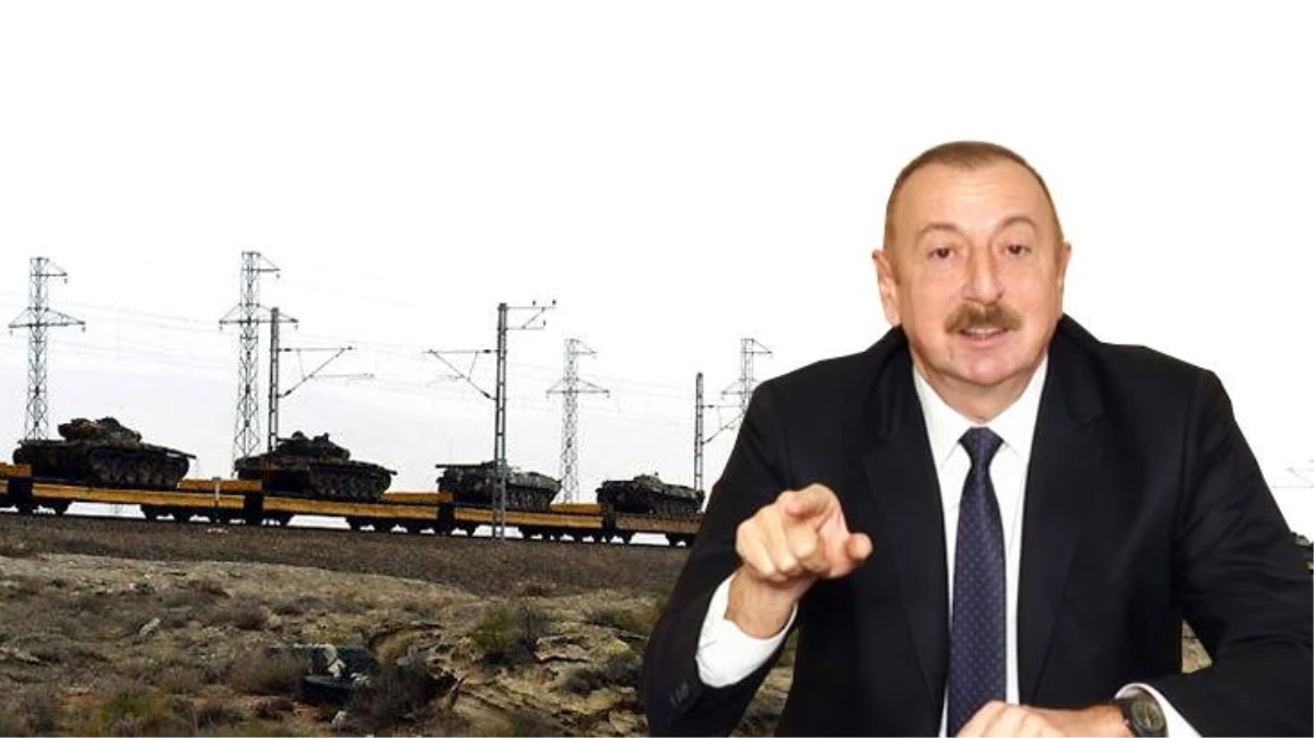 Trenin ucu bucağı görünmüyor! Ermenilerden ele geçirilen tank ve toplar Bakü\'ye götürüldü