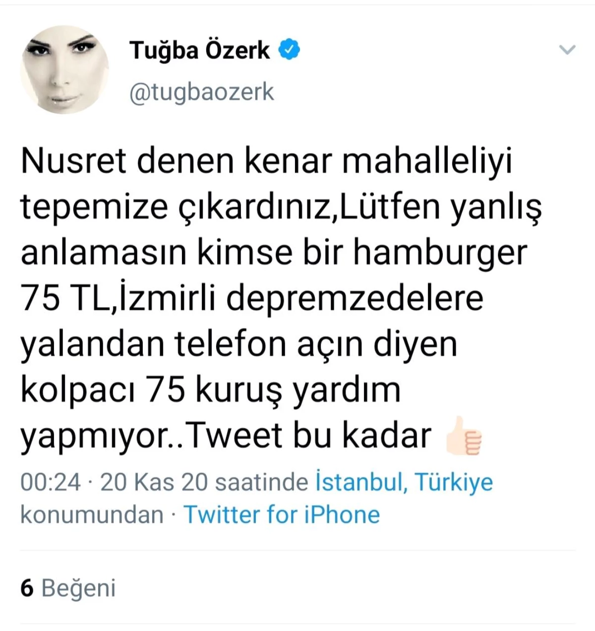 TUĞBA ÖZERK\'TEN NUSRET\'E \'KOLPACI\' GÖNDERMESİ