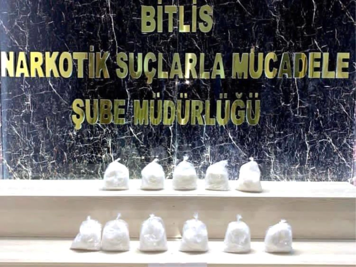 Bitlis\'te 5 kilo 600 gram metanfetamin ele geçirildi