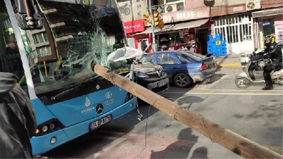 Feci kaza! Otobüsün camından direk girdi, şoför ölümden kıl payı kurtuldu