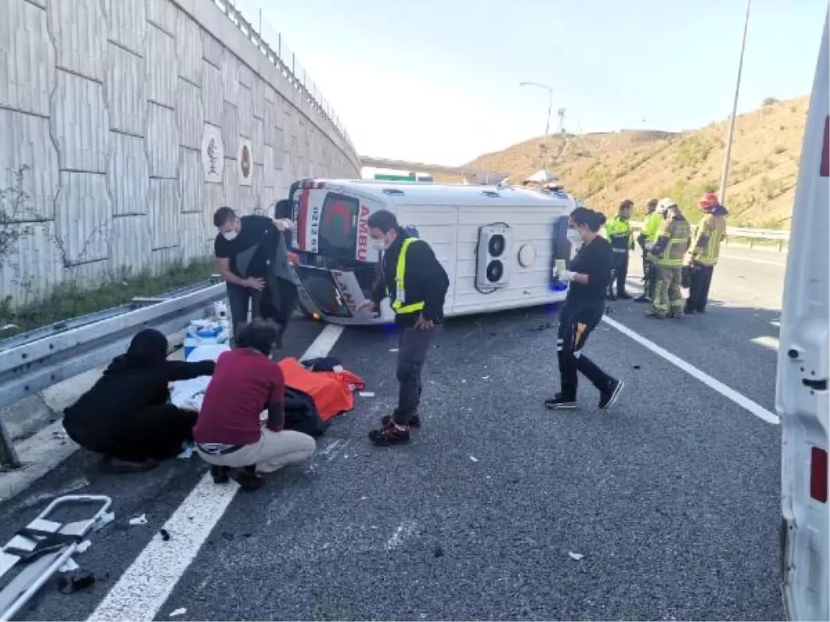 Son dakika haber: Ambulans 6 metreden düştü, hasta ağır yaralandı