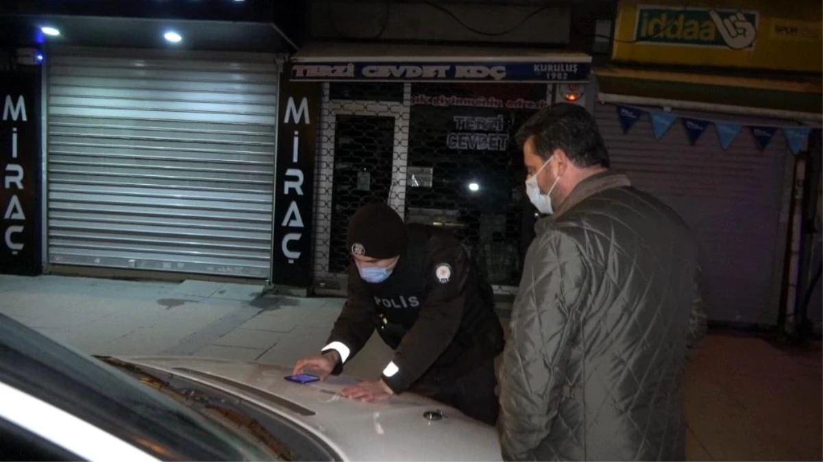 Arnavutköy\'de kısıtlamaya uymayan vatandaşlara ceza yağdı