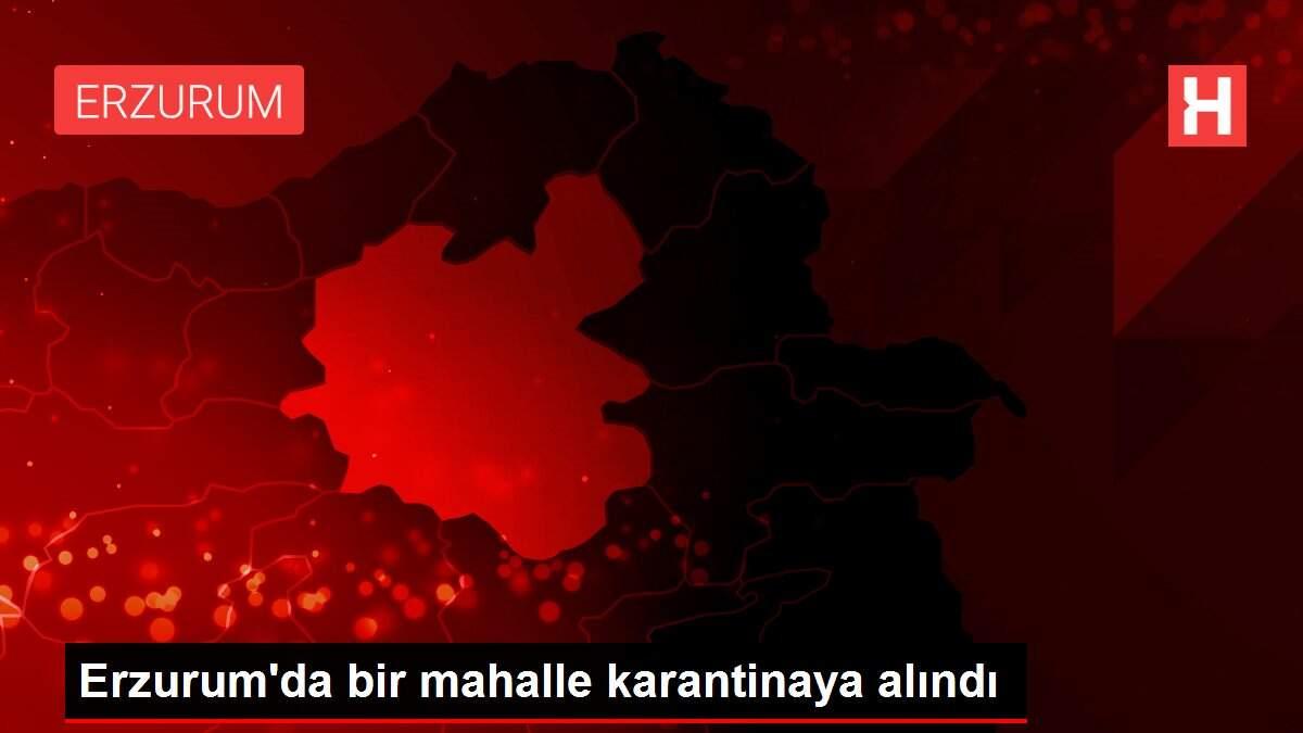 Erzurum'da bir mahalle karantinaya alındı