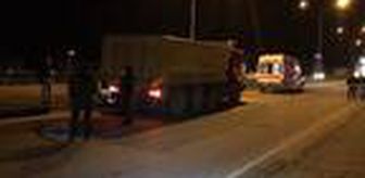 Kamyonun çarptığı kişi öldü