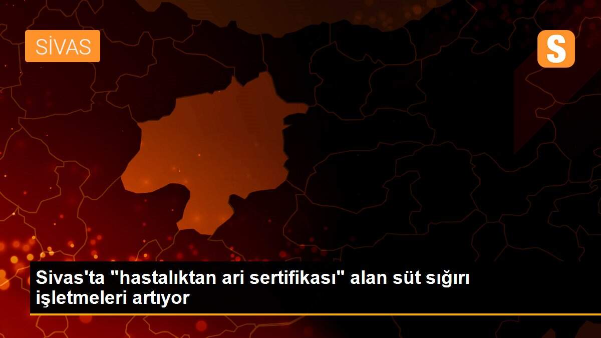 Sivas\'ta "hastalıktan ari sertifikası" alan süt sığırı işletmeleri artıyor