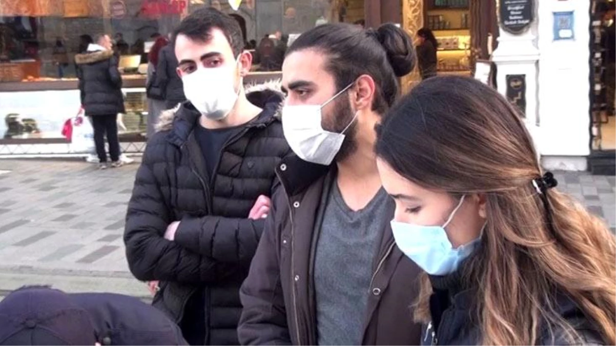 Taksim\'de maske takmadığı için ceza yiyen gençten ilginç tepki: İtiraz ederiz, olmazsa öteki tarafta görüşürüz