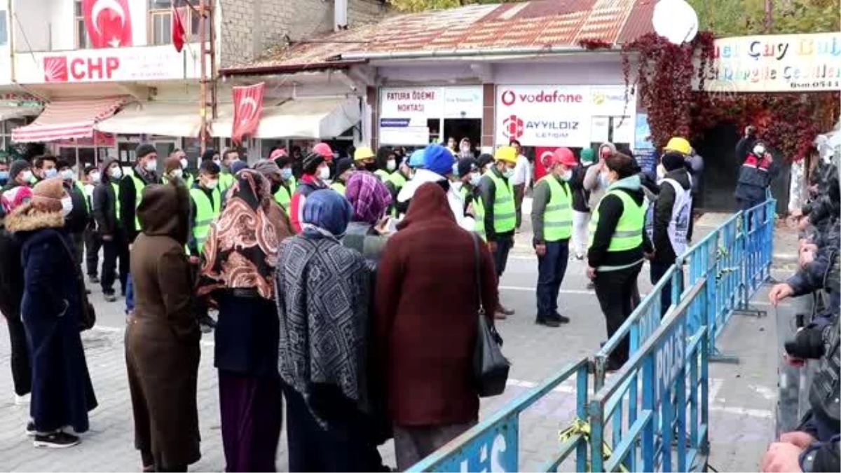 Ermenek\'te 87 gündür eylemde olan maden işçilerinin Ankara\'ya yürümelerine izin verilmedi