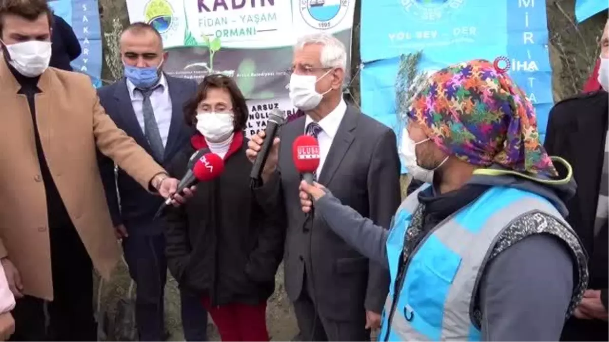 Hatay\'da öldürülen kadınlar için fidan dikildi