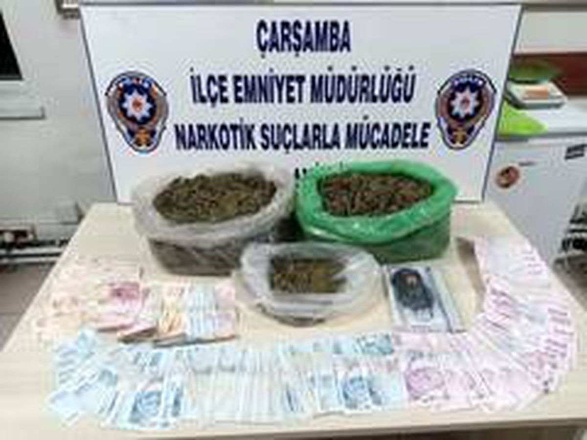 2 kilo esrara 2 gözaltı