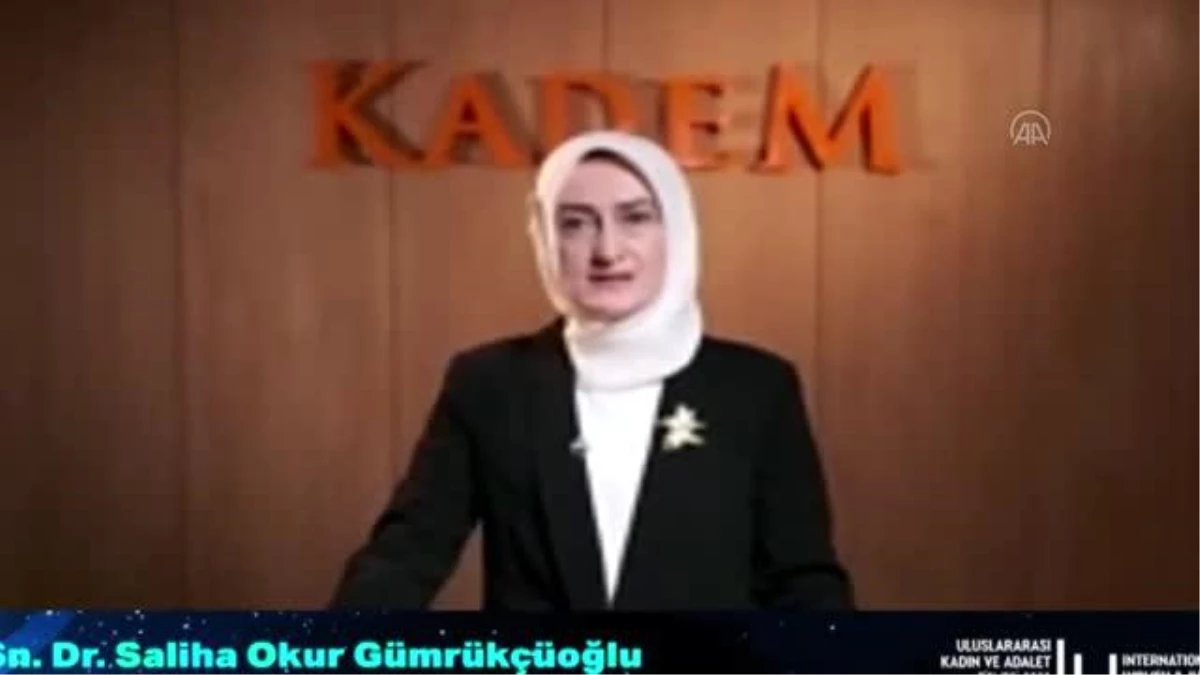 4. Uluslararası Kadın ve Adalet Zirvesi - KADEM Yönetim Kurulu Başkanı Dr. Saliha Okur Gümrükçüoğlu