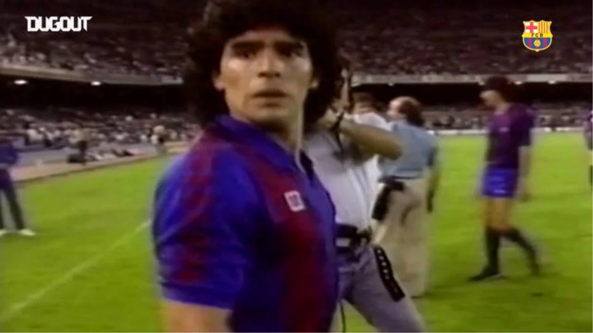 Diego Maradona\'nın Barcelona Formasıyla Yaptığı Etkileyici Driplingler