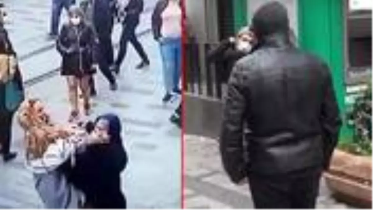 Taksim\'de akılalmaz görüntüler! Bir yanda dilencilerin rant kavgası, diğer yanda boğazına jilet dayayan dolandırıcı