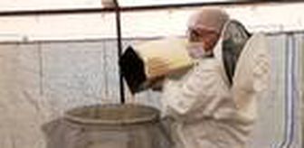 Toroslar'da kış şartlarında bal sağımı