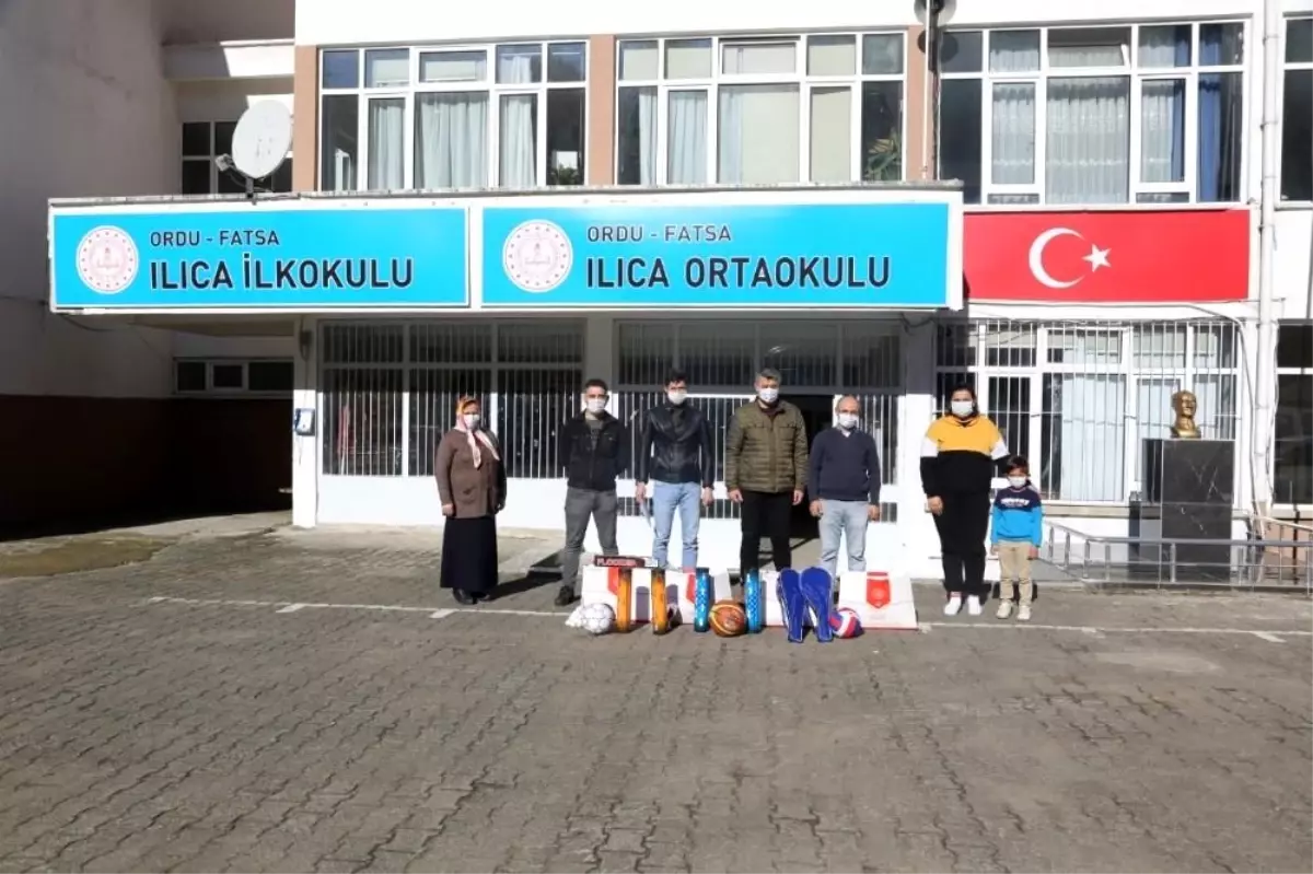 Ilıcalı öğrenciler spor malzemelerine kavuştu