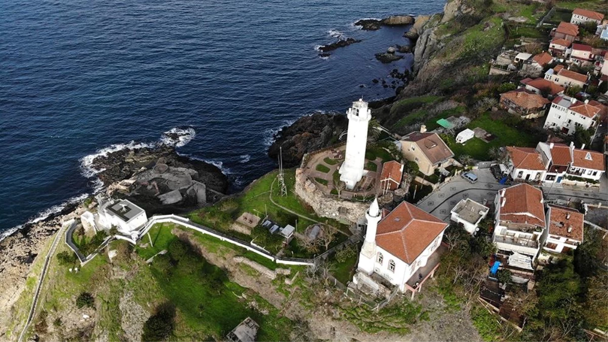 Restore edileceği duyurulan Anadolu Feneri havadan görüntülendi