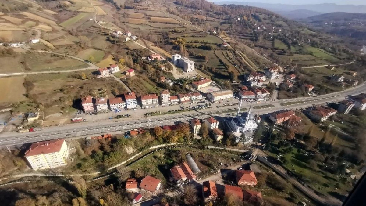 Zonguldak\'ta ihlal yapan sürücüler jandarma helikopteriyle havadan böyle tespit edildi