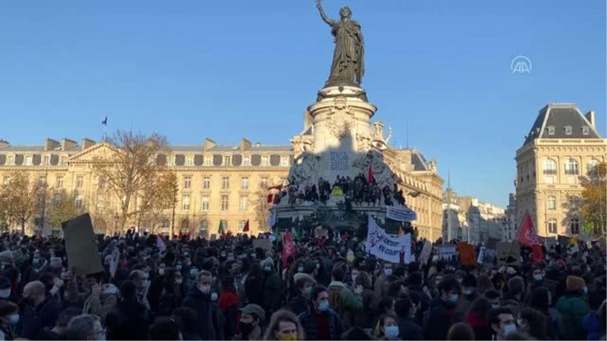 Son dakika haberi | Fransa\'da güvenlik yasa tasarısı ve polis şiddeti protestosu