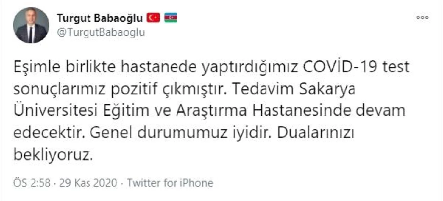 Son dakika haber... Hendek Belediye Başkanı Babaoğlu, koronavirüse yakalandı