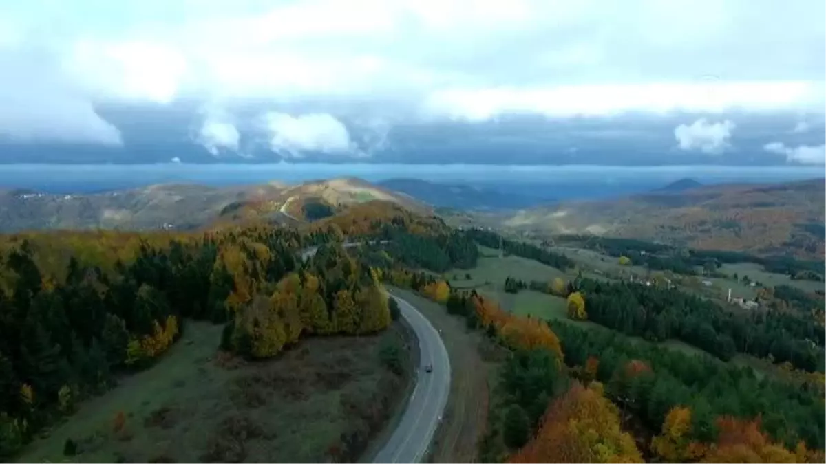 KASTAMONU - Küre Dağları\'nın bir yanı sonbahar bir yanı kış