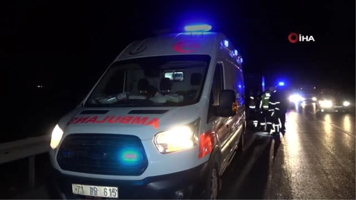 Son dakika haberi: Kırıkkale\'de feci kaza: Kamyonetin çarptığı sürücü ölümden döndü