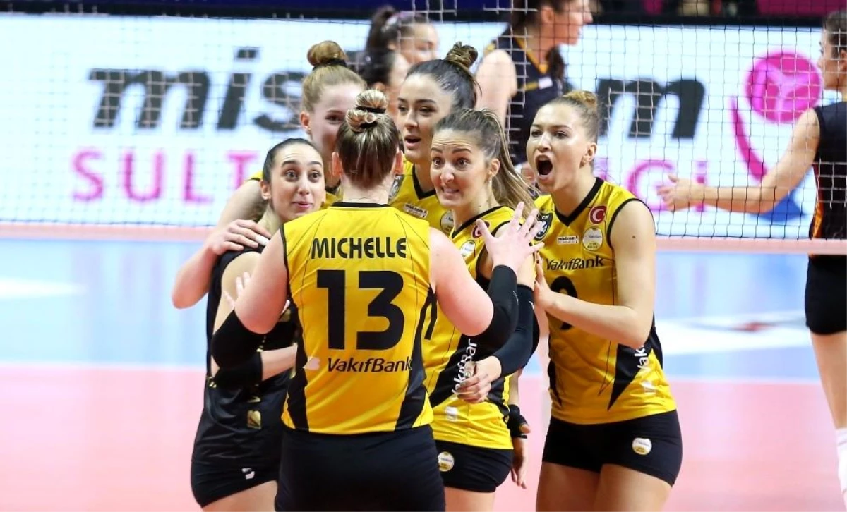 Lider VakıfBank, Galatasaray\'a set vermedi