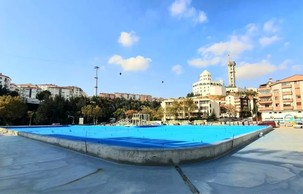 Keçiören'de süs havuzlu otopark hizmete açılacak