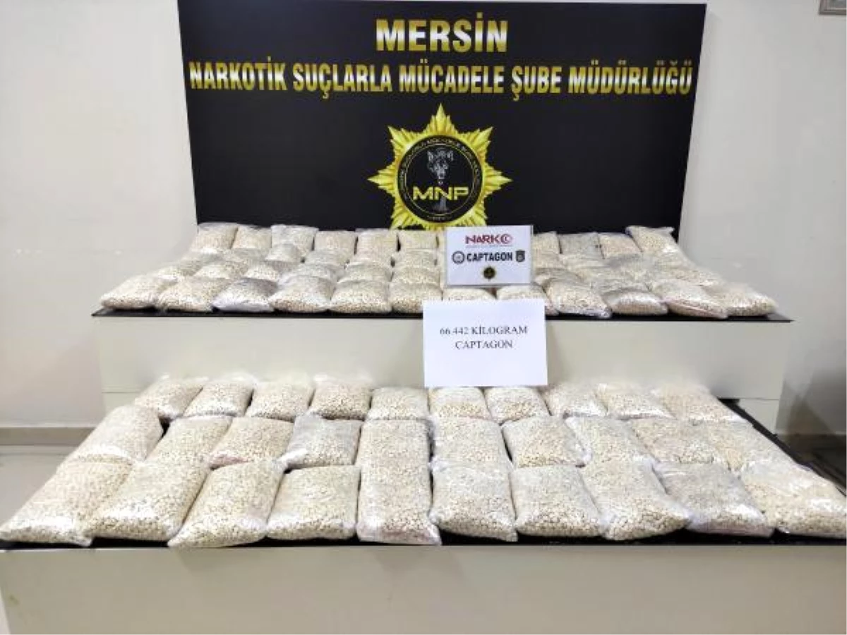 Son dakika haber! Mersin\'de, 66 kilo uyuşturucu hap ele geçirildi